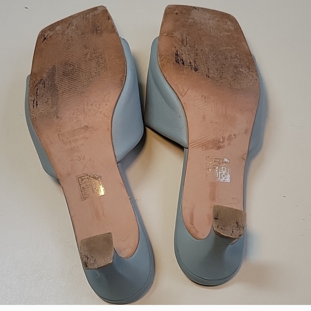 ANGEL ALARCON Pale Light Blue Slides/mules Size 39 - Picture 12 of 12